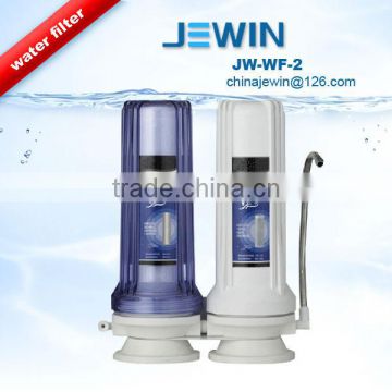 2 stage counter top carbon water filter with faucet