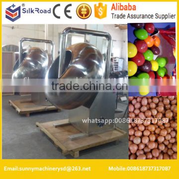 stainless steel snacks sugar nuts chocolate coating pan machine