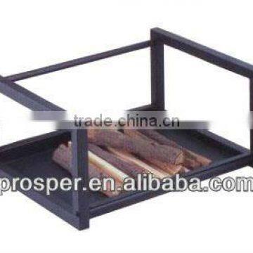 powder coating square fireplace log holder