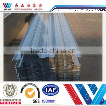 Manufacturer of Q235/Q 345 galvanized steel floor decking sheets hot on sale