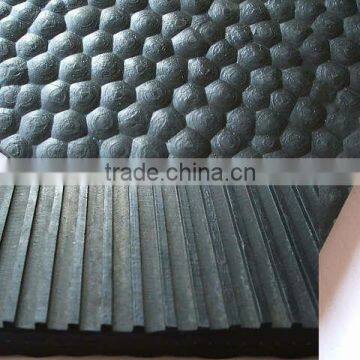 Hammer/ribbed rubber cow mat