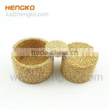 Sintered bronze powder porous water filter housing