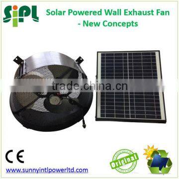 SUNNY FAN 14 Inch Wall Window Mounted Industrial Solar Heat Exhaust Air Ventilation Fan photo-5