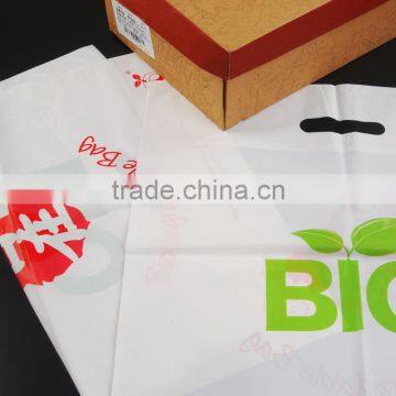 EN13432 OK HOME COMPOST Certificated 100% Biodegradable Corn Starch Die-cut Shopping Bag photo-3
