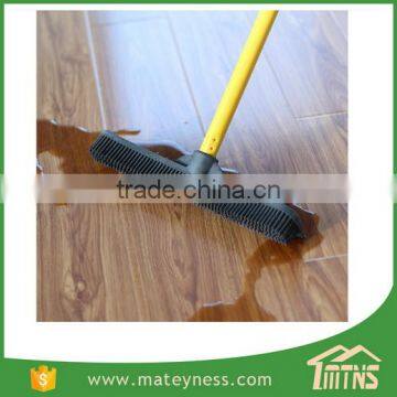 Slanted Side Sweep Clean Soft Rubber Broom Brush photo-4