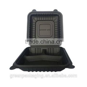 CB024 Biodegradable Disposable Eco-friendly Cornstarch Food Container 8x8x3inch