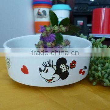 Haonai Multi-color ceramic pet bowl, small ceramic pet bowl