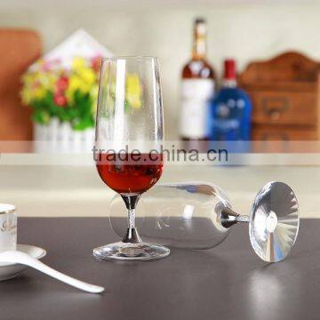 420 ml Crystal Red Wine Glasses with sliver rimmed