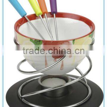 dinnerware ceramic chocolate fondue set