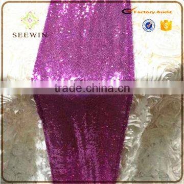 lycra sequin table runner for banquet /home use/party use