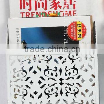 Hangzhou Modern Metal Engraving Magazine Holder/A4 Paper File Holder