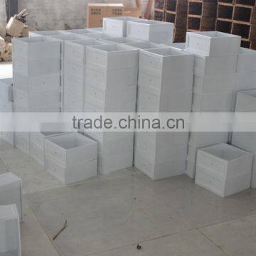 White Three Drawers Wooden Cabinet for Living Room Furnitures photo-6