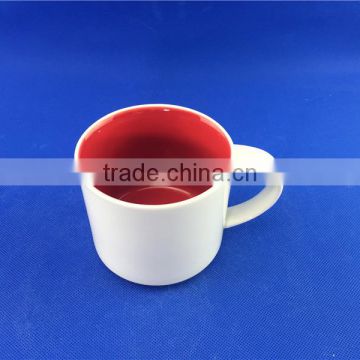 16 oz glazed red color ceramic sublimation coffee mug