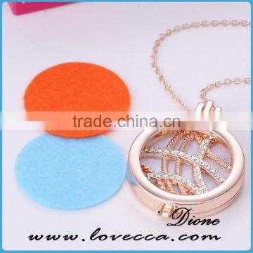 2017 Newest Aroma Perfume Locket Essential Oil Jewelry Aromatherapy Pendant Diffuser Necklace photo-2