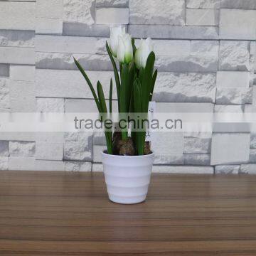 Plastic Artificial Tulip Flowers Bonsai for Home and Commercial Decoation photo-3