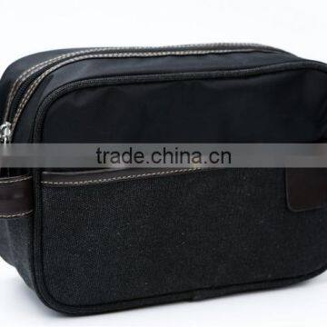 Store More Black Canvas Shape Cosmetic Bag With Side Handle photo-2