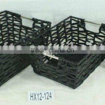 Customized practical plastic storage basket set/3