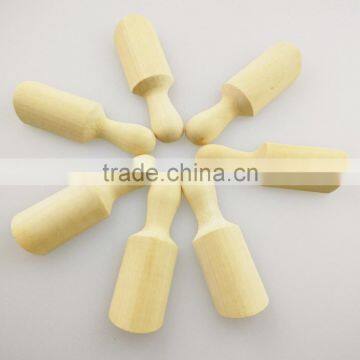 2017 China Home Decor Wholesale Most Popular Small Cosmetic Craft Wooden Scoop Kitchen Toys for Kids photo-3