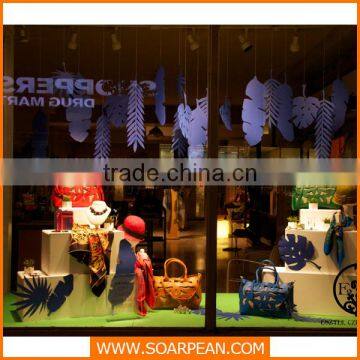 Hanging Acrylic Artificial Leaves for Store Decoration photo-2