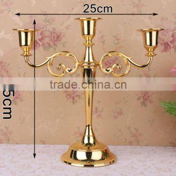 Free shipping metal candle holder Equisite european 3-arm for wedding decoration candlestick Romantic dinner Candle Holders