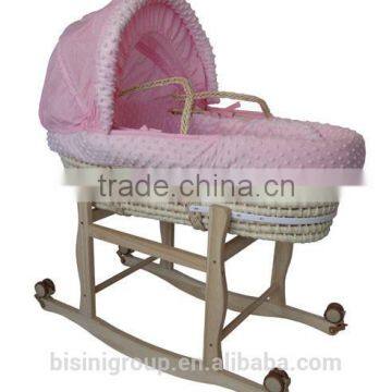 Portable Handheld Baby Crib Bedding Set The Straw Baby Cot with Wheels Cradle Bed