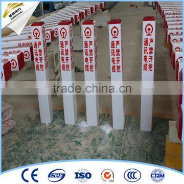 cable channels signs pile/ warning sign factory price hotsale