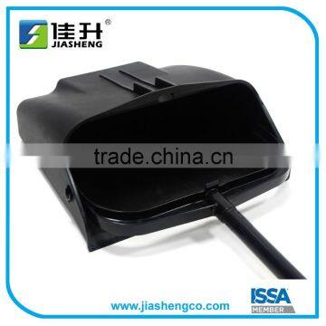 Plastic Lobby Dust Pan With Vinyl Coated Steel Handle Black photo-4