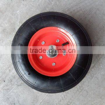 13inch line pattern pneumatic wheel 4.00-6