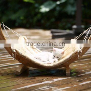Cat Hammock with Wooden Frame /Wooden hammock with canopy