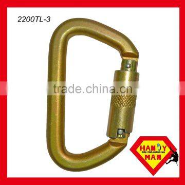 35KN Metal Steel Captive Pin Small D Type For Rescue Safety Carabiner photo-2