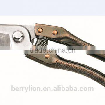 Berrylion Hot Sell 200mm Gardeing Scissors Stainless Steel Pruning Shears