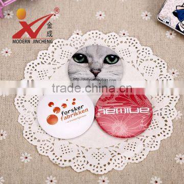 CJA01-OEM Makeup Pocket Plastic hand round mirror