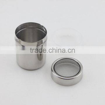 Stainless Steel Dredge Pepper Salt Sugar Spice Fine Mesh Shaker With Cover photo-3