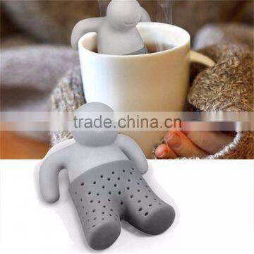16158 Unique Cute Tea Strainer Silicone Tea Infuser Filter Teapot Teabags for Tea & Coffee Drinkware photo-3