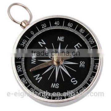 2016 new arrival Portable Pocket Compass for Outdoor Sports Camping Hiking Silver