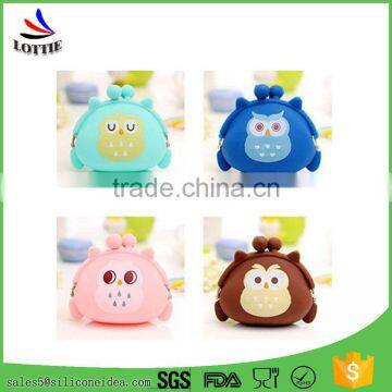 New Design Silicone Coin Bag Lovely Silicone Coin Wallet Cute Silicone Coin Case for Children photo-3
