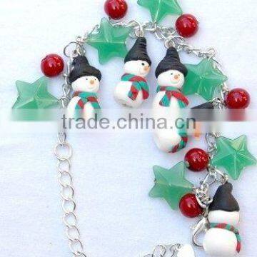 Santa Christmas Fashion Jewelry Bracelet ( snowman x'mas )