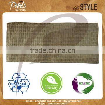 Leather Handle Jute Bag - With Removable Hard Base - Genuine Leather Handle - Luxary Bag photo-5