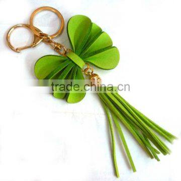 2012 Fashion Green velvet Korea Flower Keychain/Keyring