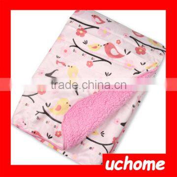 UCHOME Wholesale Custom Super Soft Cotton Plush Baby Infant Blanket photo-4