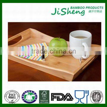 Hot Sell Top Quality Bamboo Serving Tray With Handles: Serve Food, Coffee or Tea, or Use as a Party Platter photo-5