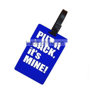 Eco-friendly Embossed Silicon Rubber Personalized Baggage Tags photo-4