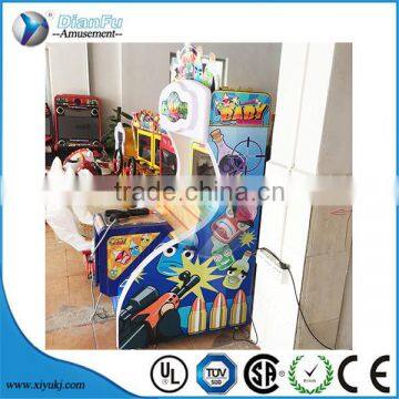 2016 hot sale ticket redemption machine baby gunner kids coin operated game machine