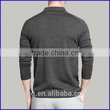 New Design Cheap Long Sleeve Polo Shirts for Men Polo Blank Wholesale Mens Polo T-shirt photo-2