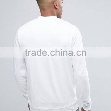 Custom Best Price High Quality New Design Durable Press-Stud Placket Ribbed Collar 100% Cotton Sweat Casual Men Jacket photo-2