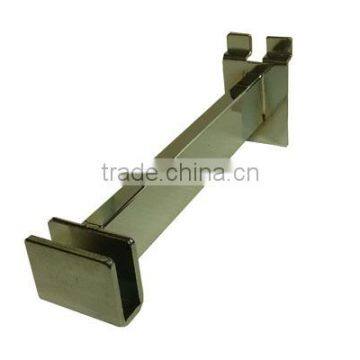 Chrome Plated Slatwall 8in. Brackets for Rectangular Tubing photo-2