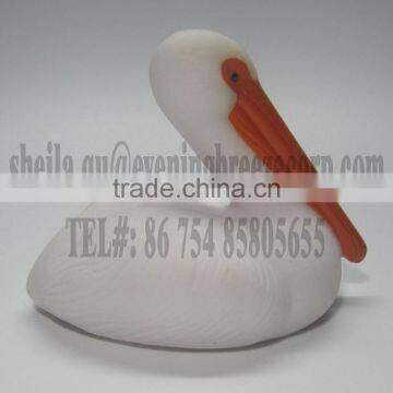 white pelican bath toy ,rubber pelican bath toy , baby bath pelican toy