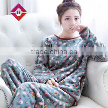 China supplier use 100 Poly flannel fabric for women pajamas