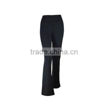 Wholesal Black High Waist Yoga Pants/Flare Yoga Pants /Cheap Capris Pants photo-2