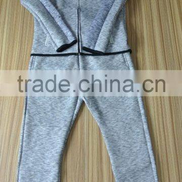 Mens Slub Tracksuit Plain Air Layer Tracksuit Gym Fitness Tracksuits photo-2